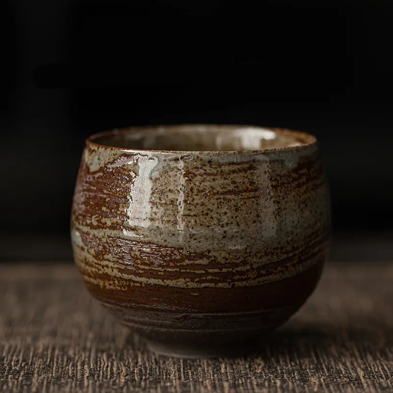 Japanese Handmade Coarse Pottery Tea Cup