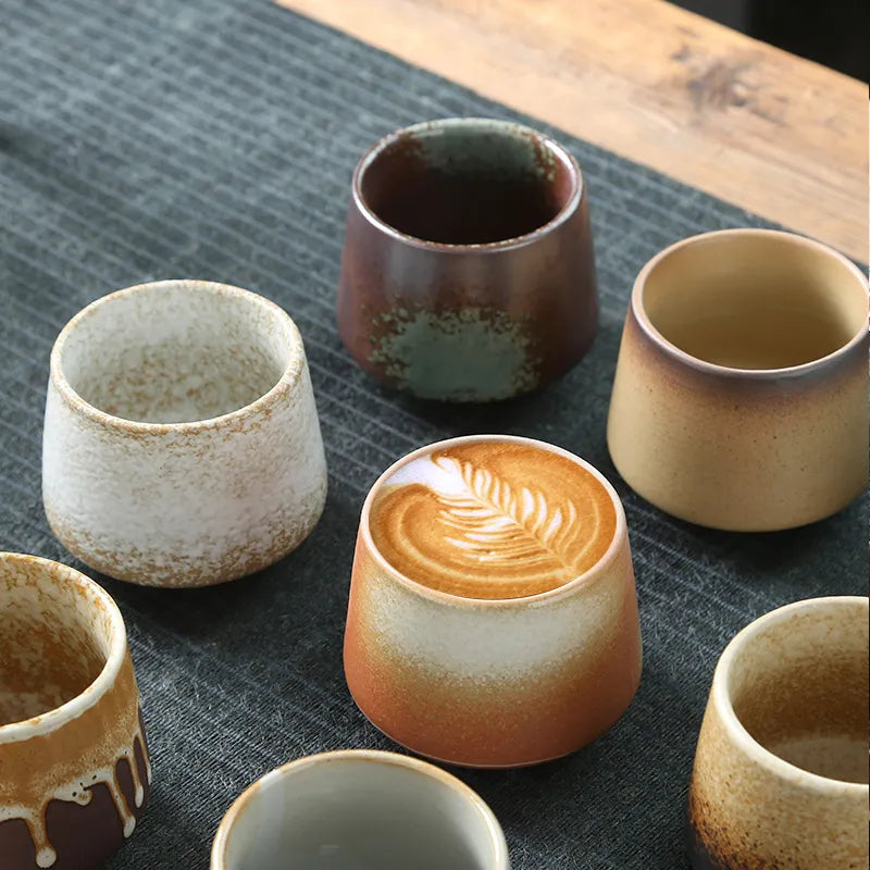 Retro Stoneware Ceramic Cup