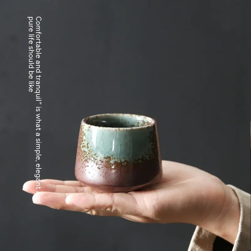 Retro Stoneware Ceramic Cup