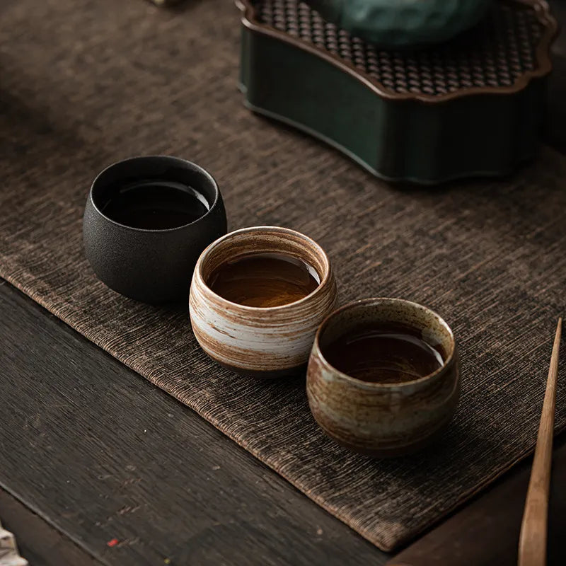 Japanese Handmade Coarse Pottery Tea Cup