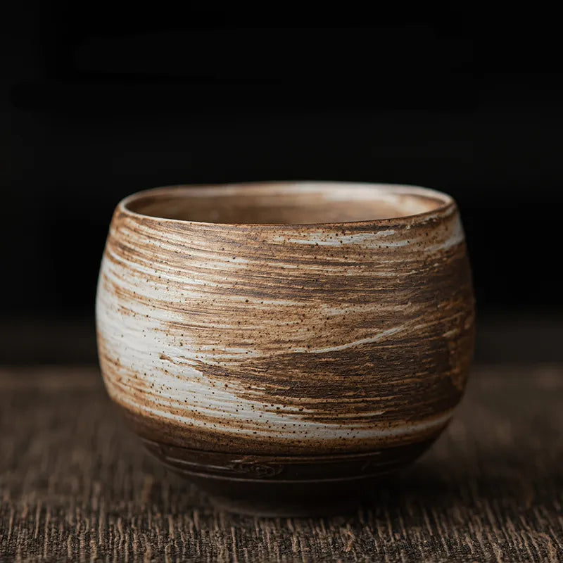 Japanese Handmade Coarse Pottery Tea Cup